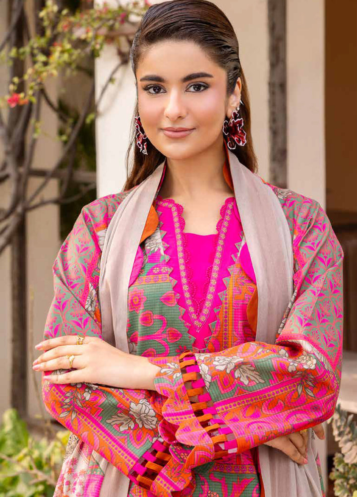 C Prints by Charizma Unstitched Printed Lawn 3 Piece Suit CHR26UCP CP6-02 - Summer Collection