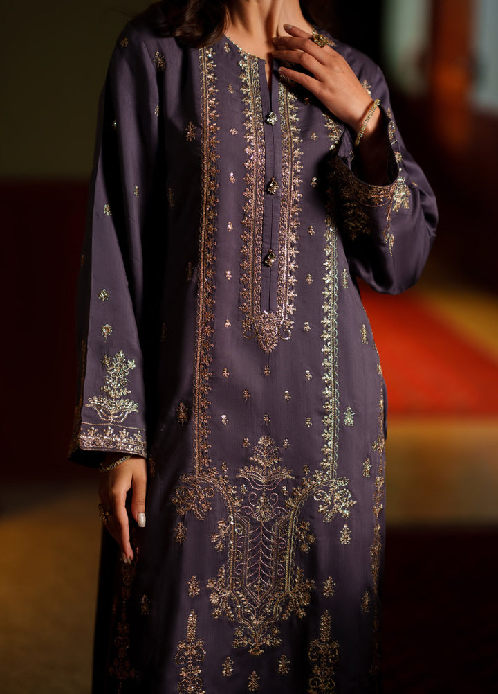 Elara by Casuallite RTW Embroidered Silk Viscose 3 Piece Suit CL26PSE D5 Noctavia - Festive Collection