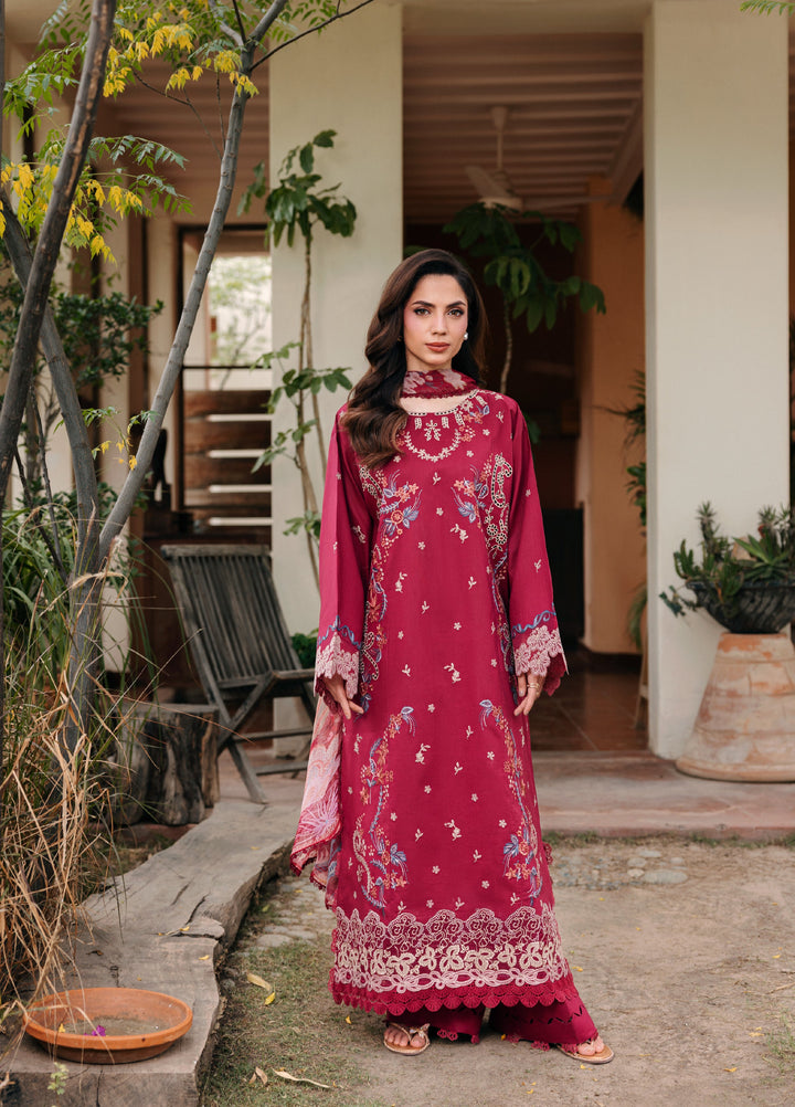 Zync by Florent Unstitched Embroidered Lawn 3 Piece Suit FL26ULZ FZ-7A - Lawn Collection