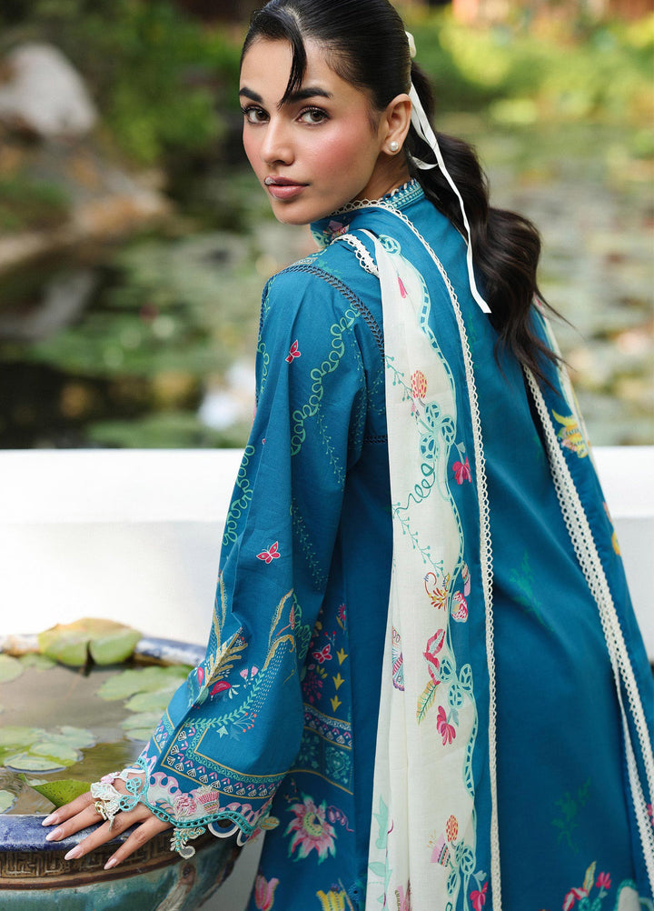 Q Prints by Qalamkar Unstitched Lawn Printed 3 Piece Suit QLK26QP Caire - Summer Collection