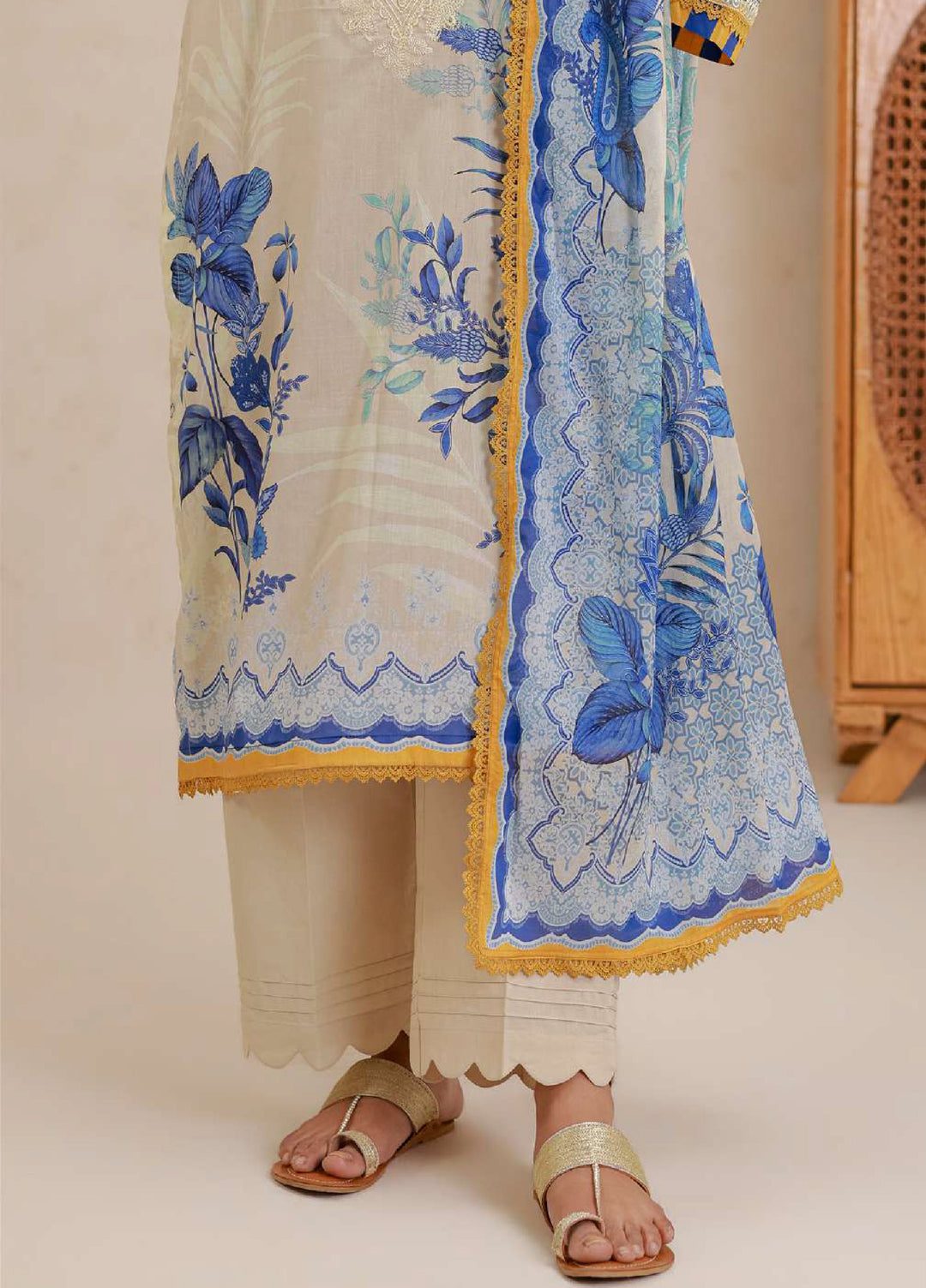 Zellbury Unstitched Printed Lawn 3 Piece Suit ZB26UC WUS26E30705 - Casual Collection
