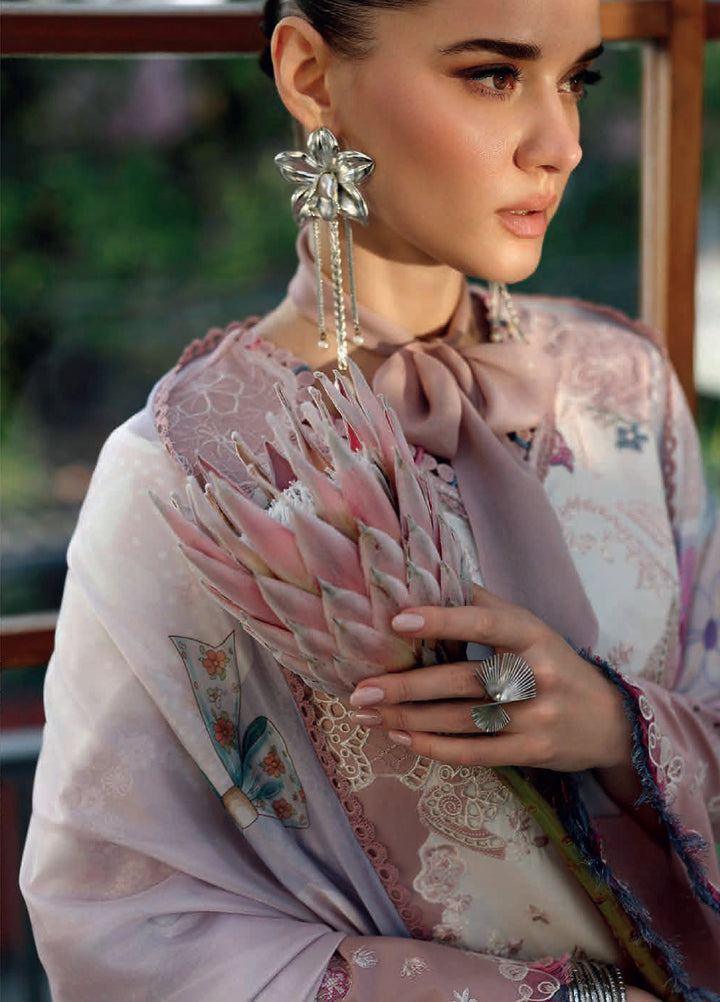 Qalamkar Chikankari Unstitched Embroidered Lawn 3 Piece Suit QLK26UCL CM-06 Noura - Summer Collection