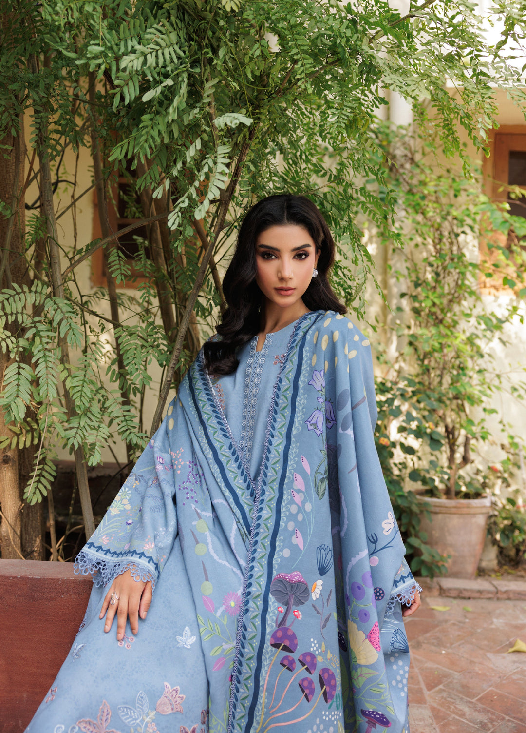 Zync by Florent Whispers Unstitched Embroidered Modal 3 Piece FL25WW FL-3A - Winter Collection