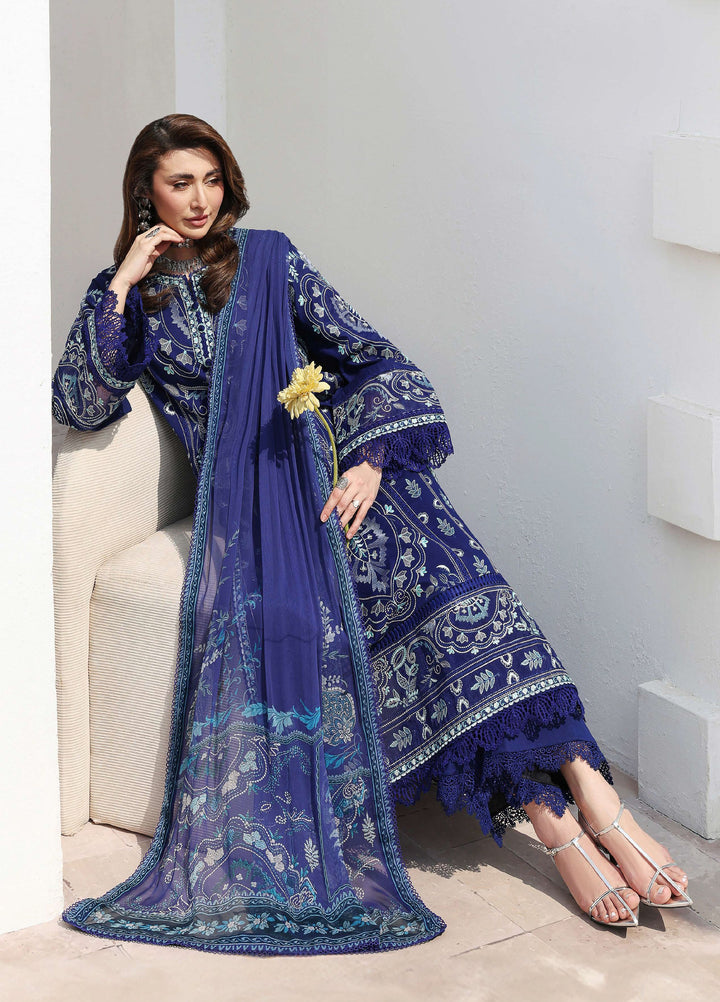Floral Reverie by Roheenaz Unstitched Embroidered Lawn 3 Piece Suit RN26UFRL DAYLIGHT CHARM - Festive Collection