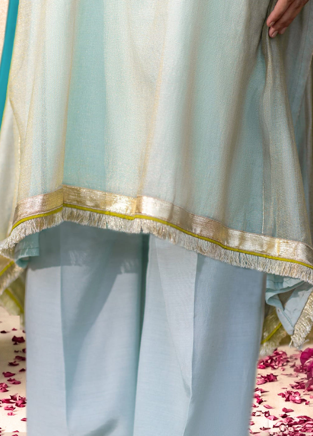 Dareecha by Daak RTW Embroidered Cotton Silk 3 Piece Suit MKS-A MISTY MKS-A - Festive Collection