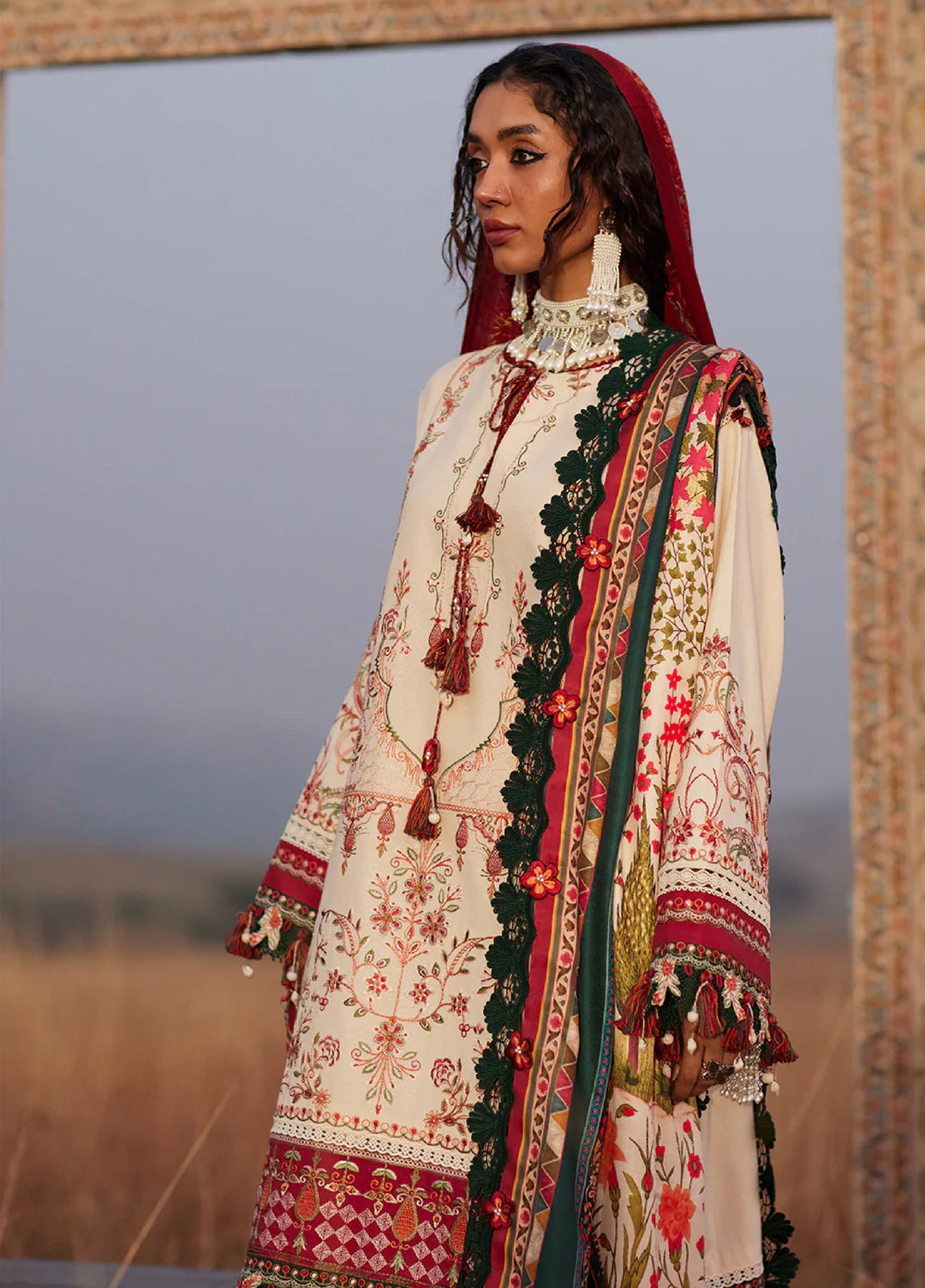 Saira Rizwan Unstitched Karandi Embroidered Suits 3 Piece SR25UW D-05 Irem - Winter Collection