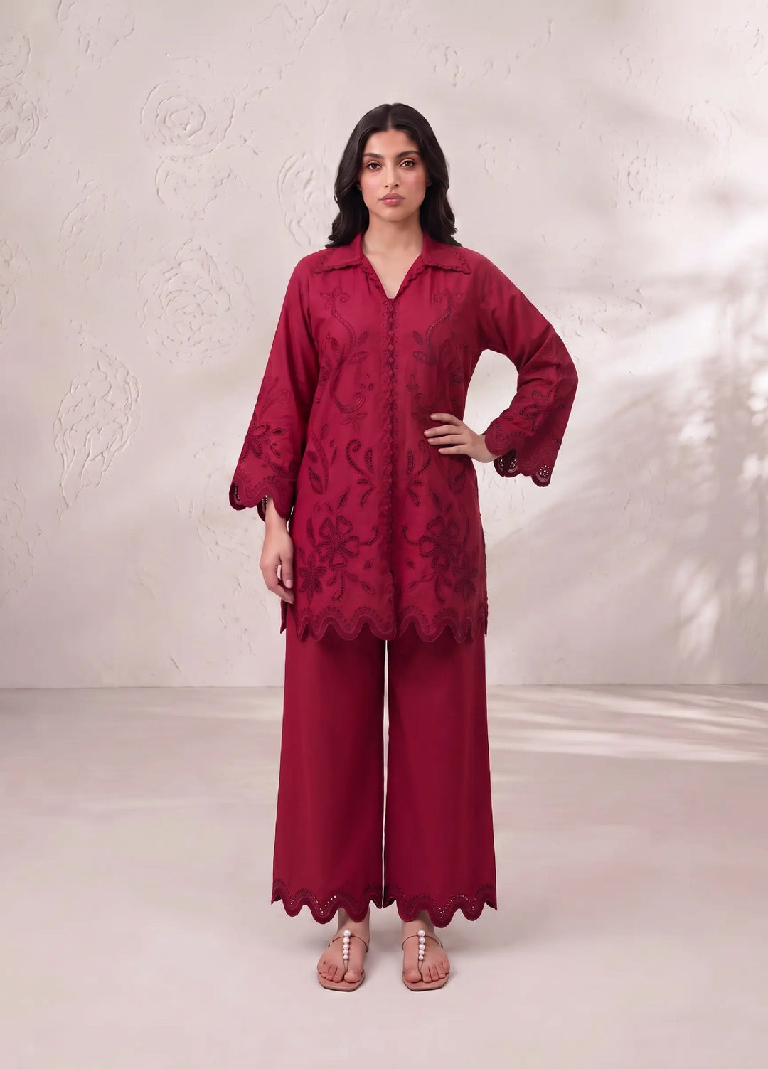 Scherezade Women RTW Embroidered Cotton Lawn 3 Piece Suit ZYRA - Casual Collection
