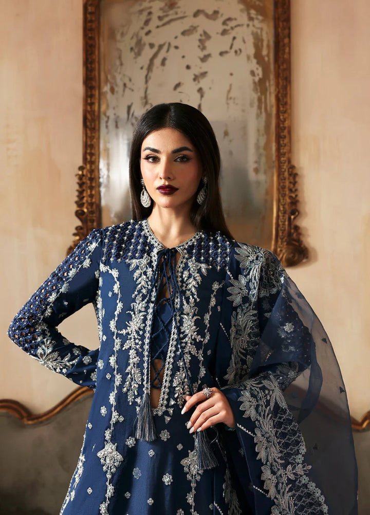 Zarposh Unstitched Embroidered Raw Silk 3 Piece Suits ZP26UF Inara - Festive Collection