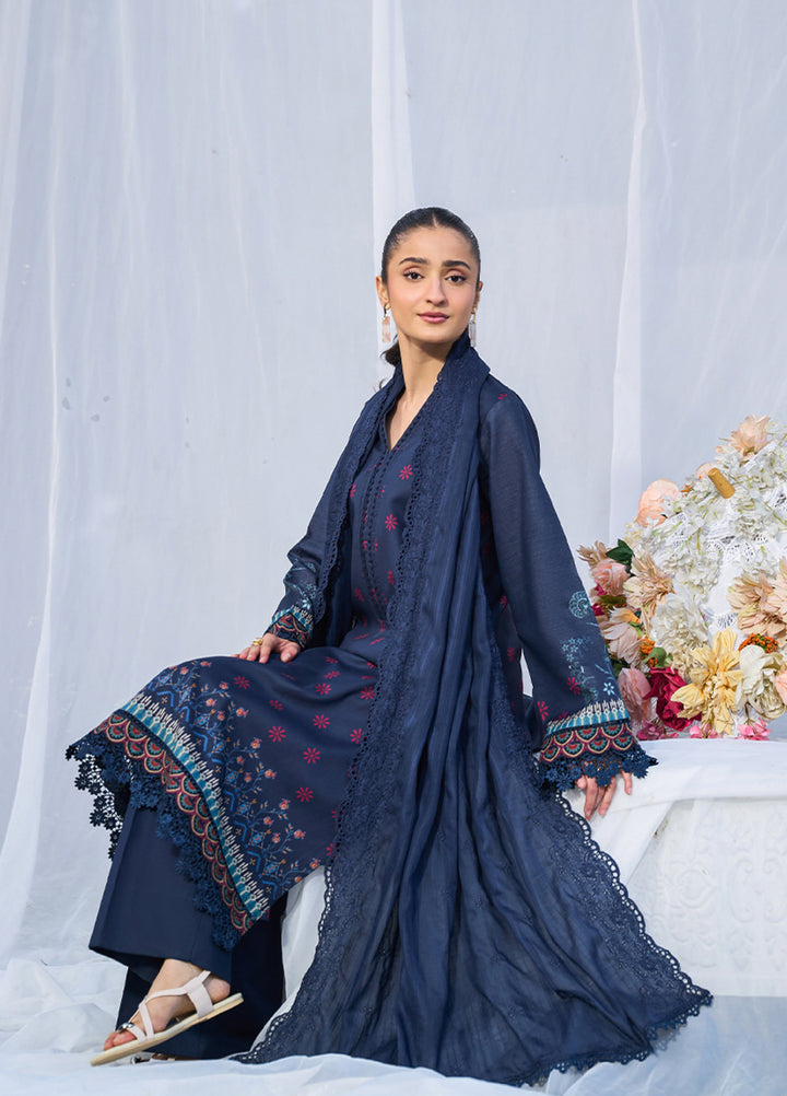Raha Summer Prints by RajBari Unstitched Printed Lawn 3 Piece Suit RB26URS D-10 - Summer Collection
