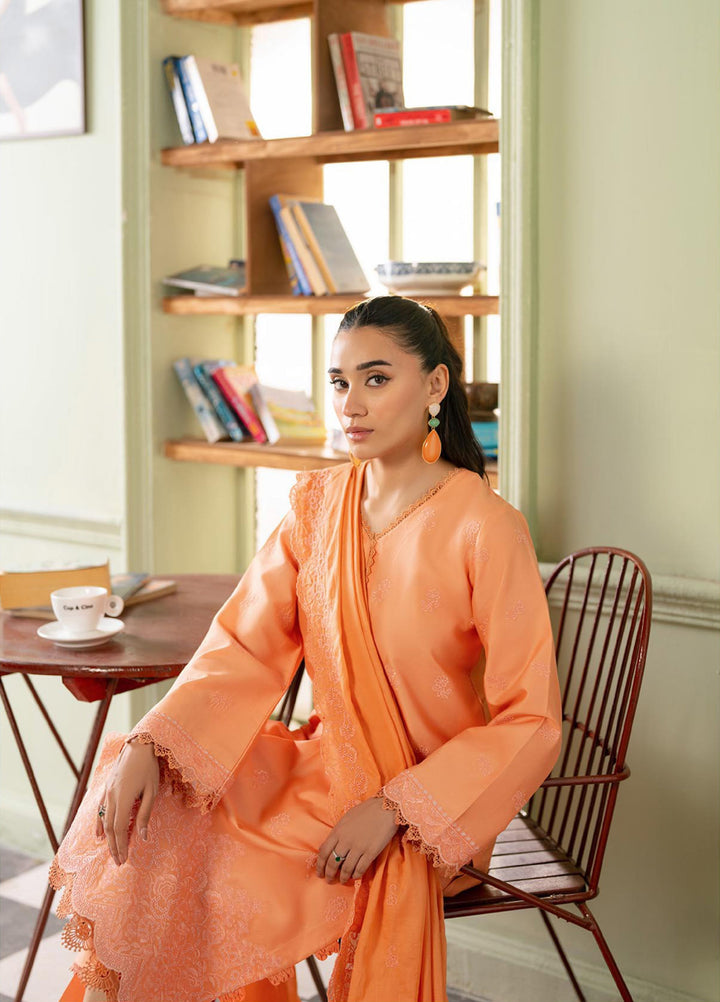 Raha by Rajbari Unstitched Premium Chikankai Embroidered Lawn 3 Piece Suit RB26UCRL D-7 - Summer Collection