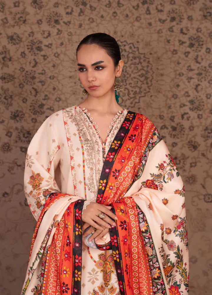 Jugnu by Chandan Nagri Women Pret Embroidered Khaddar 3 Piece Suit Naren - Winter Collection