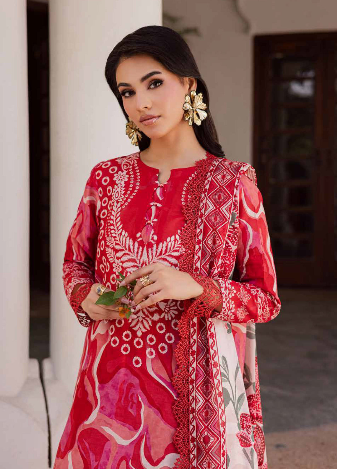 Rania by Nureh Unstitched Printed Lawn 3 Piece Suit NU26ULR NR-06 - Casual Collection
