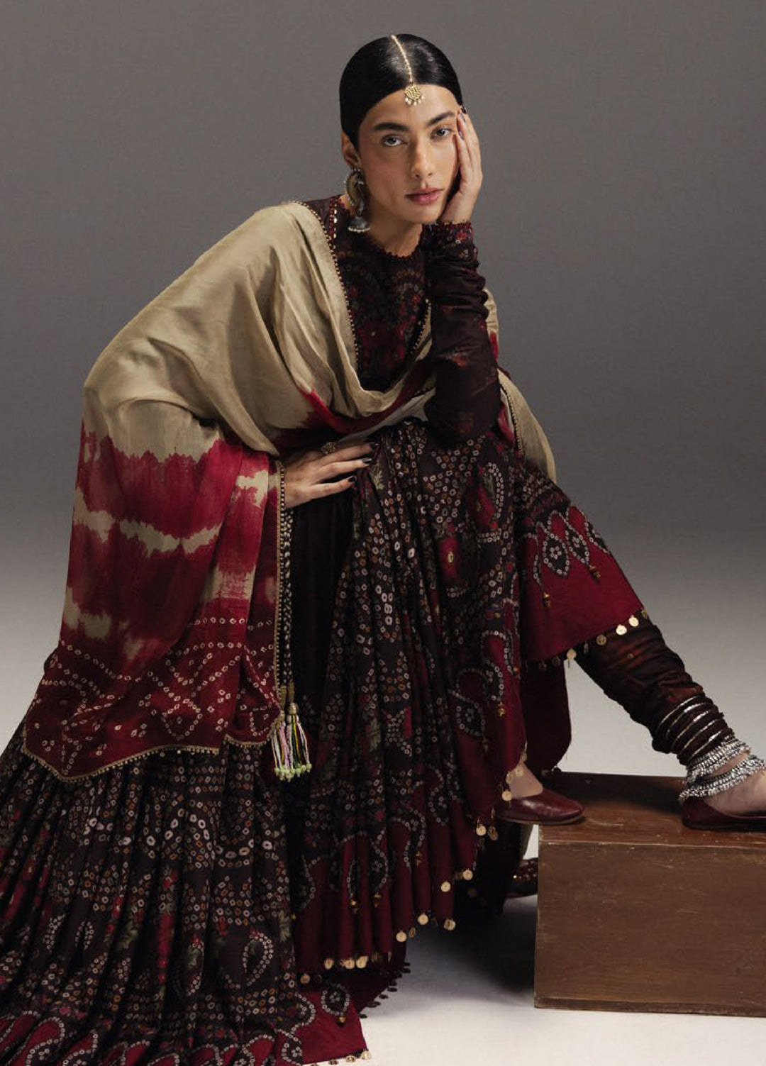 Anarkali by Zara Shahjahan Unstitched Embroidered Lawn 3 Piece Suit ZS26UAL D-07 ZARMEEN - Eid Collection