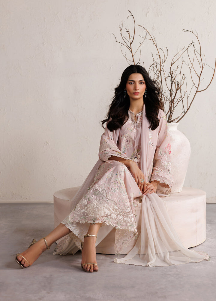 Iznik Unstitched Embroidered Lawn 3 Piece Suit IZ26ULF IBE-12 - Festive Collection