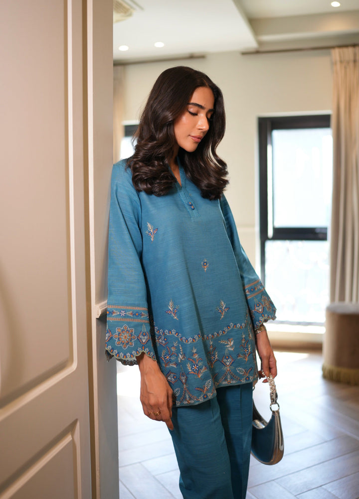 Pret Essentials by Sahar Pret Embroidered Khaddar 2 Piece AWEK-RR-02 - Winter Collection