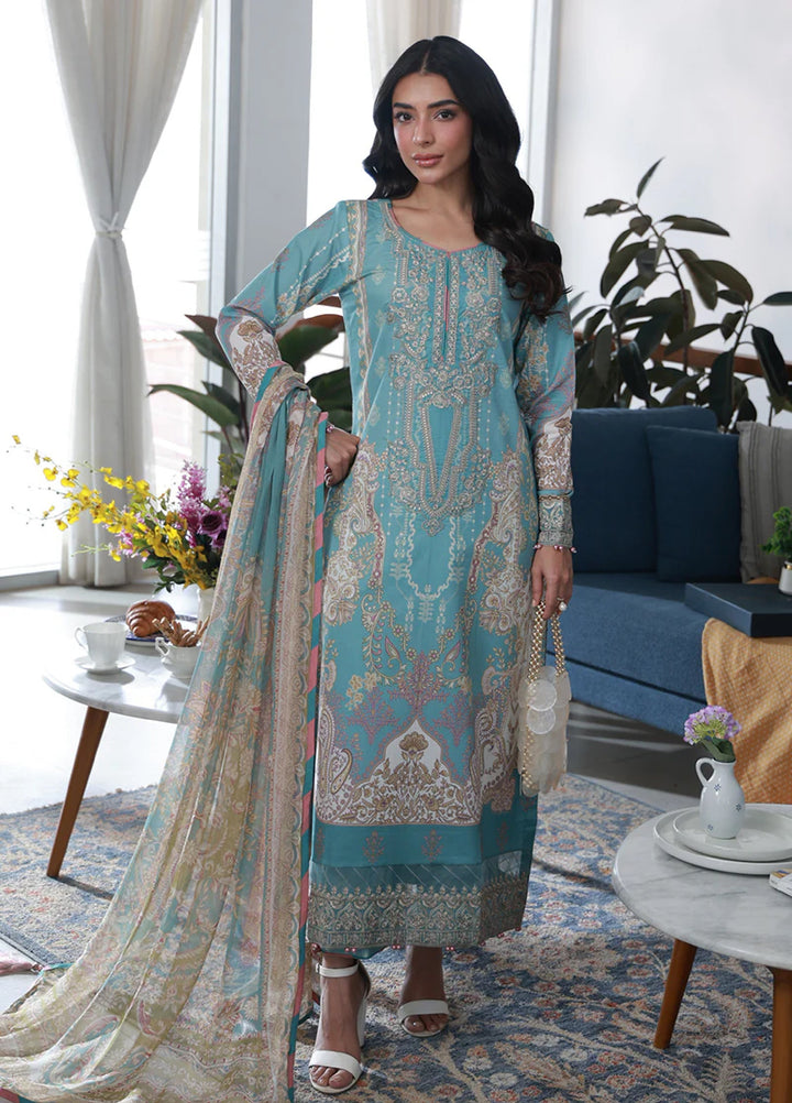 Delia by Gulaal Unstitched Embroidered Lawn 3 Piece Suit GL26UD D-1 Eidra - Summer Collection