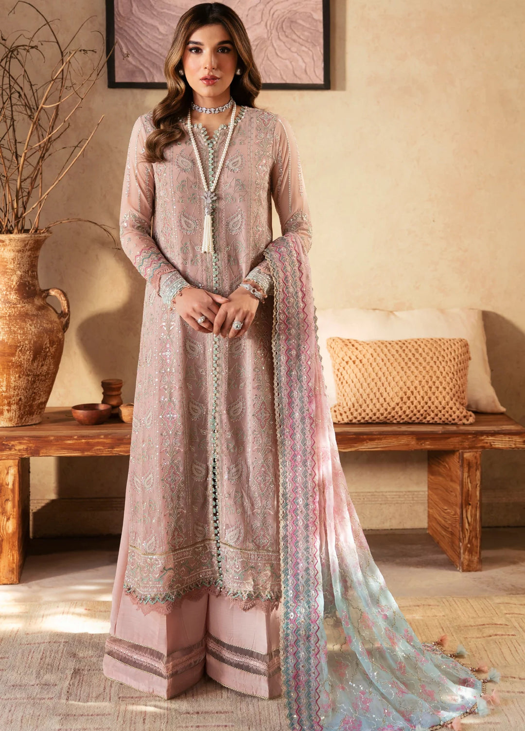 Xenia Formal Unstitched Luxury Chiffon Suits 3 Piece XE25FL Taroob - Formals Collection