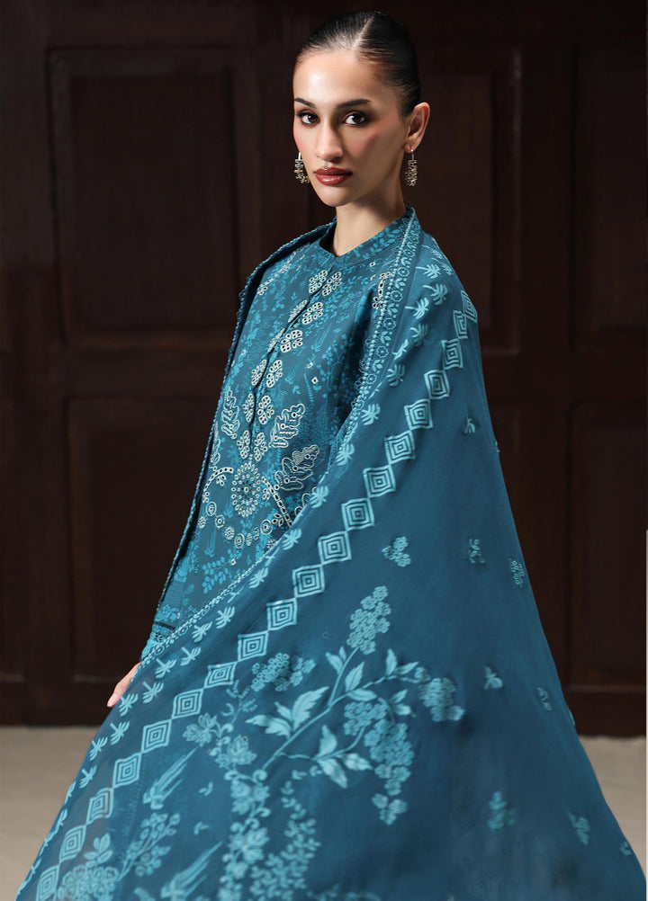 Q Prints by Qalamkar Unstitched Printed Lawn 3 Piece Suit QLK26UQL Alyra QQP-06 (A) - Summer Collection