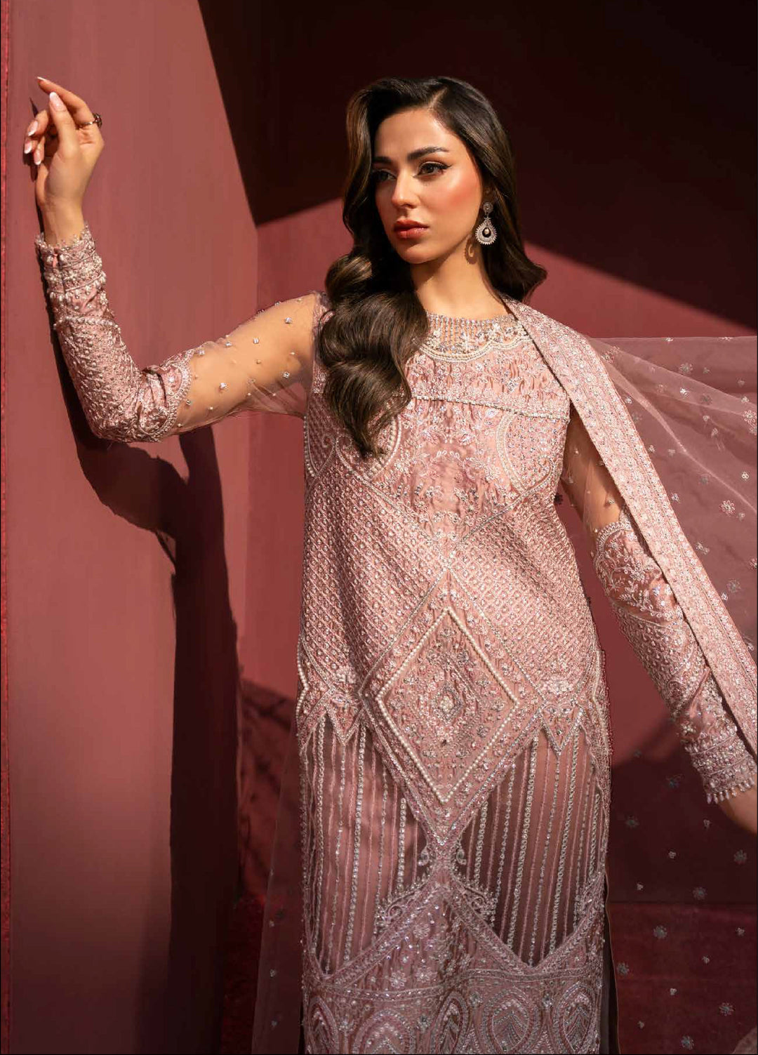 Zarmina by Zariya Unstitched Embroidered Satin Silk 3 Piece Suit ZRY26UZ ZB50040 - Festive Collection