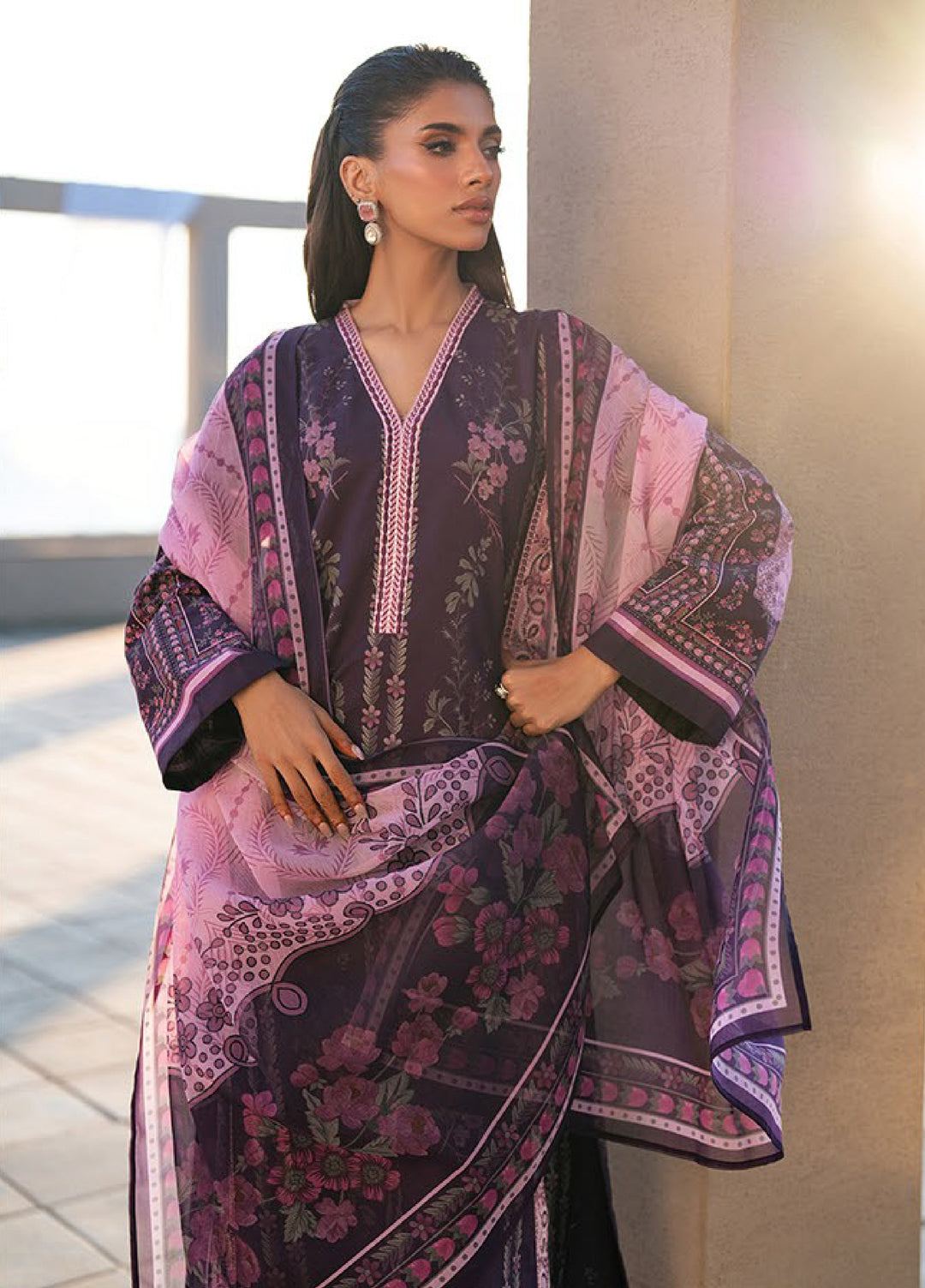 Namah by Xenia Formals Unstitched Embroidered Lawn 3 Piece Suit XF26ULN 06 - DELDAR - Festive Collection