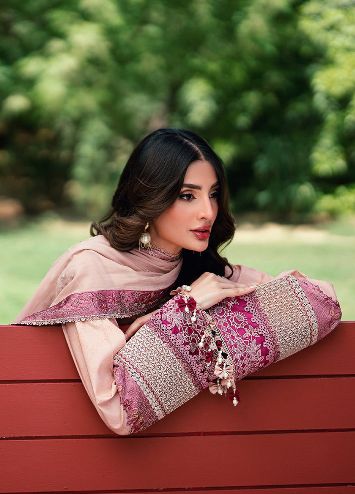 Florent Unstitched Embroidered Lawn 3 Piece Suit FL26ULE FEF-3A - Eid Collection