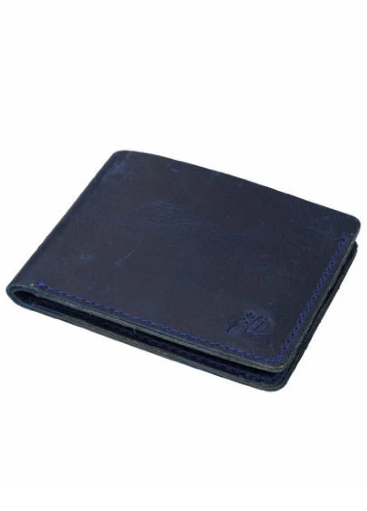 Vintage by Jild Mens Genuine Vintage Leather Wallet-BLUE BERRY S1 - Wallets Collection