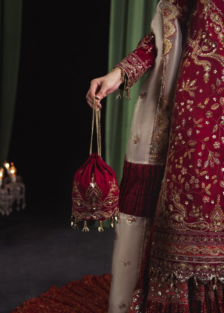 Sara Jahan Women RTW Embroidered Tissue Silk 3 Piece Suit SJ26RF NA-05 - Festive Collection