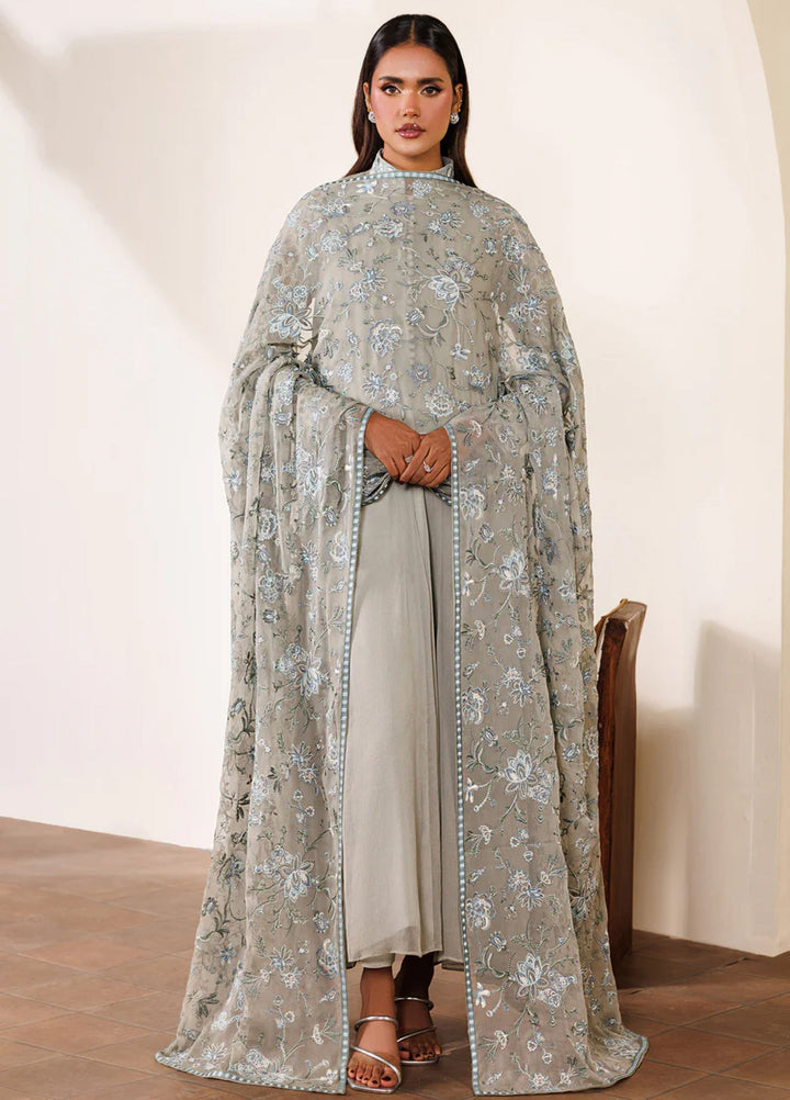 Zarif Women RTW Embroidered Chiffon 3 Piece Suit ZR26UCR ZRF-EMC-19 - Eid Collection