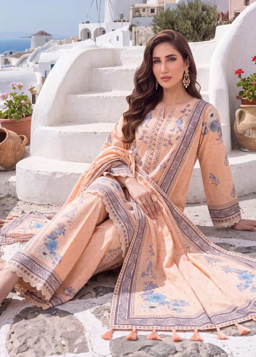Coco Cords by Al Zohaib Unstitched Printed Lawn 3 Piece Suit AZ26UCL-11 - Casual Collection