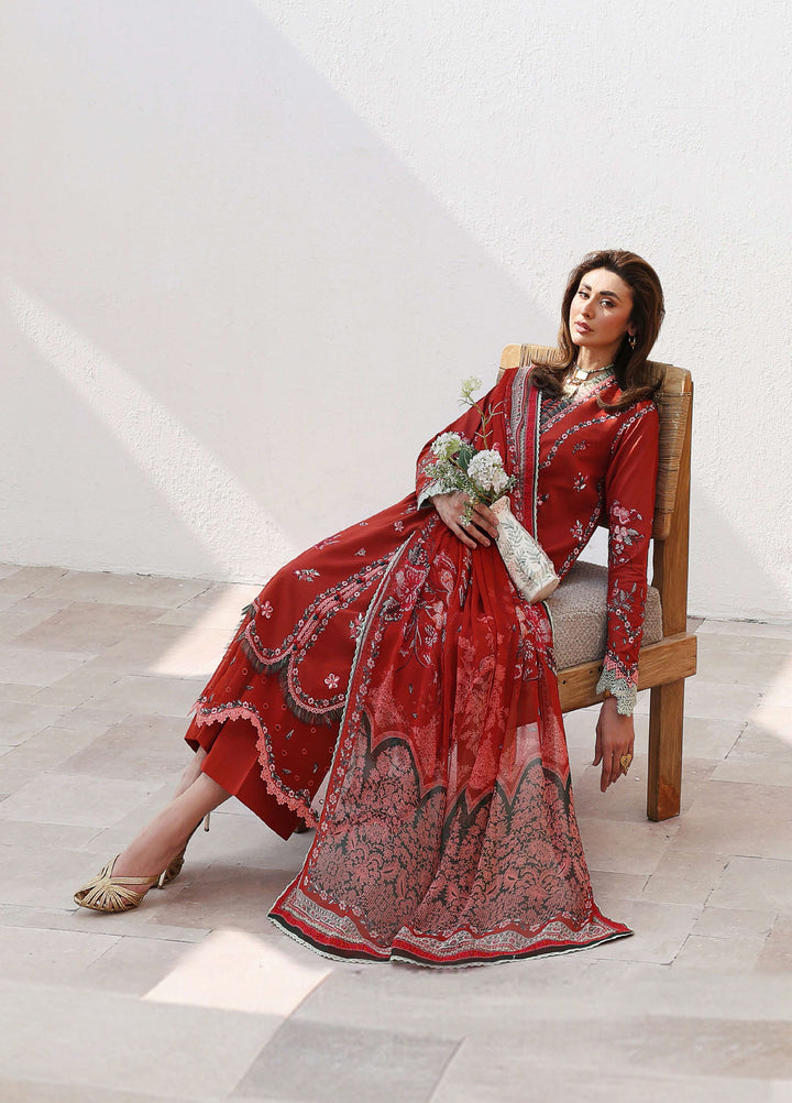 Floral Reverie by Roheenaz Unstitched Embroidered Lawn 3 Piece Suit RN26UFRL SERENE BLOOM - Festive Collection
