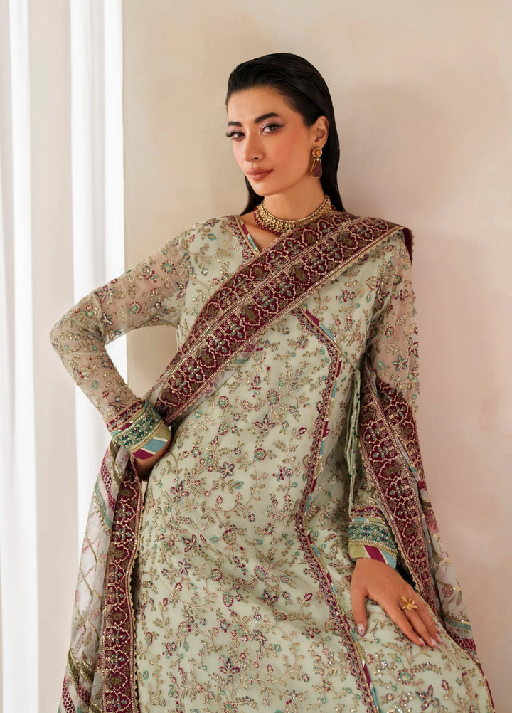 Xenia Formal Unstitched Luxury Chiffon Suits 3 Piece XE25FL Zaleh - Formals Collection