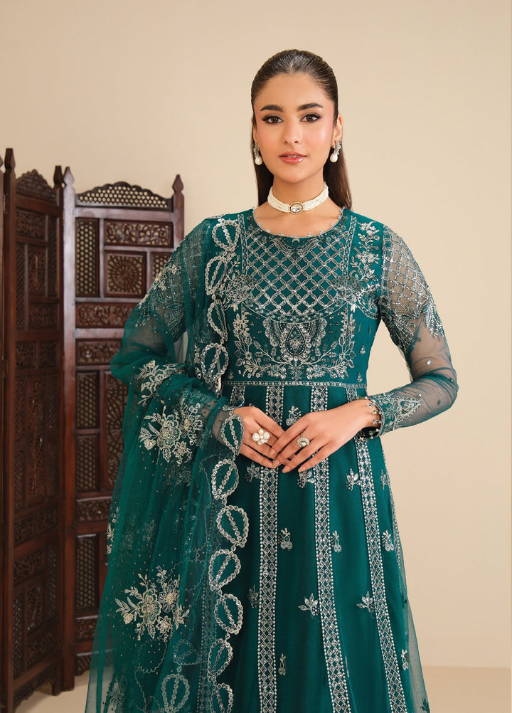 Alizeh Fashion Unstitched Embroidered Net 3 Piece Suit AF26UNF AF-NT-2261-JANAAN - Festive Collection