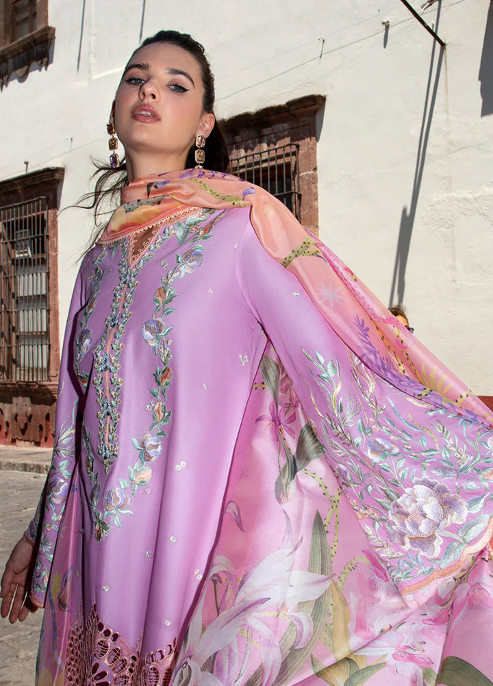 Hemline Odyssey by Mushq Unstitched Embroidered Lawn 3 Piece Suit MU26UHO HUNSS250401 ALBA - Summer Collection