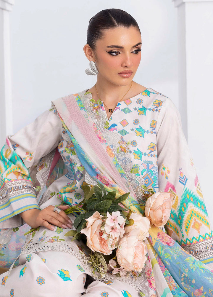 Rang e Bahar by Charizma Unstitched Embroidered Lawn 3 Piece Suit CHR26ULR CRB6-21 - Summer Collection