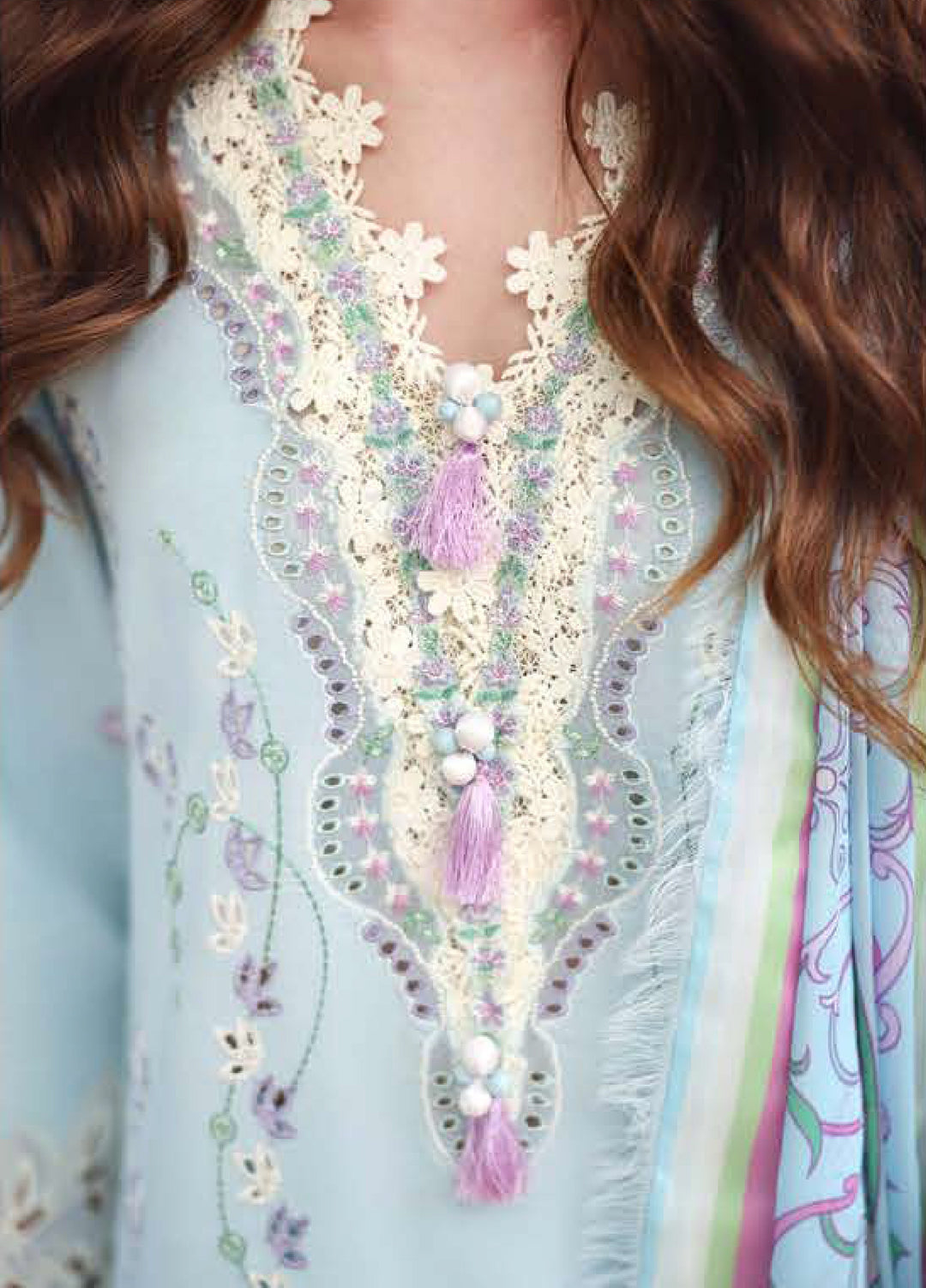 The Secret Garden by Mushq Unstitched Embroidered Lawn 3 Piece Suit MU26ULSG Secret Blossom HUNSS260204 - Festive Collection