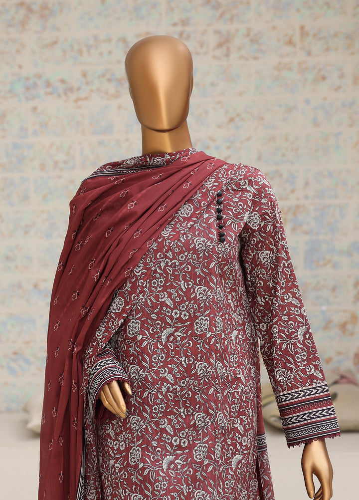 Nayab by HZ Textiles Unstitched Printed Cotton Lawn 3 Piece Suit HZ28UN NPC-07 - Casual Collection