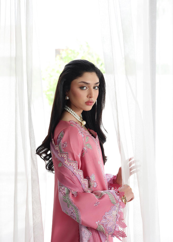Q Line by Qalamkar Unstitched Embroidered Lawn 3 Piece Suit QLK26ULQ ABEER QKL-2 - Festive Collection