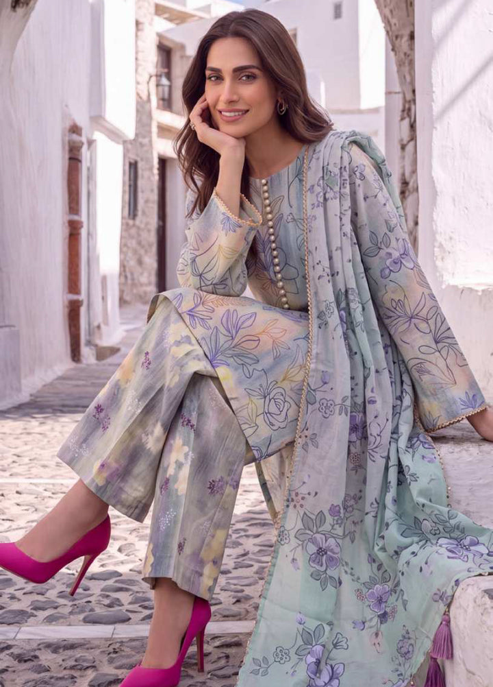 Coco Cords by Al Zohaib Unstitched Printed Lawn 3 Piece Suit AZ26UCL-7 - Casual Collection
