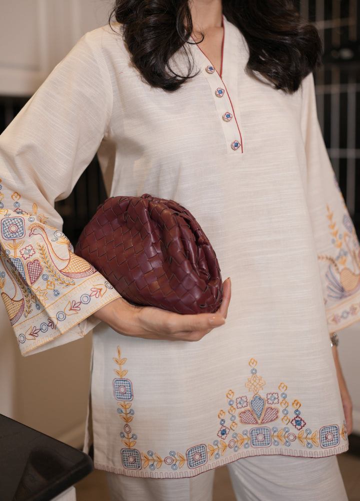 Pret Essentials by Sahar Pret Embroidered Khaddar 2 Piece AWEK-RR-03 - Winter Collection