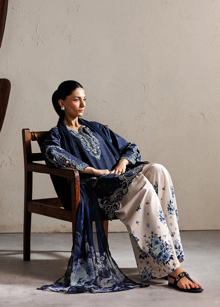 Iznik Unstitched Embroidered Lawn 3 Piece Suit IZ26ULF IBE-02 - Festive Collection