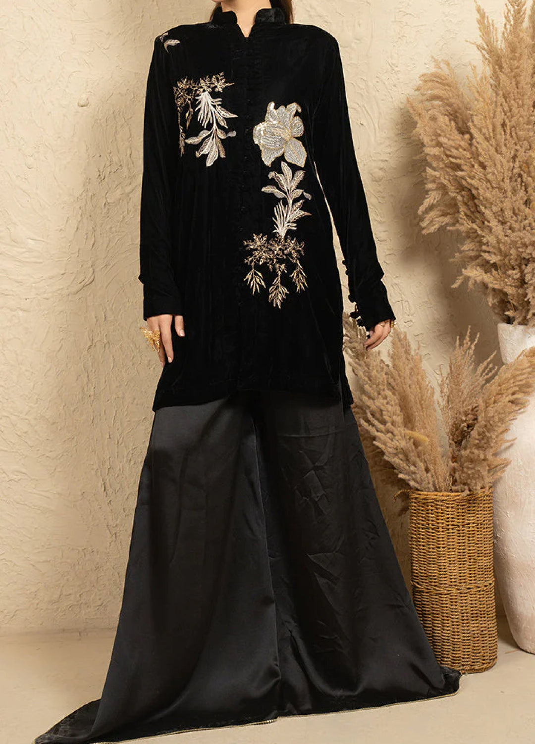 Winter Hues by Naayas Women Pret Embroidered 1 Piece Velvet Anabella - Winter Collection