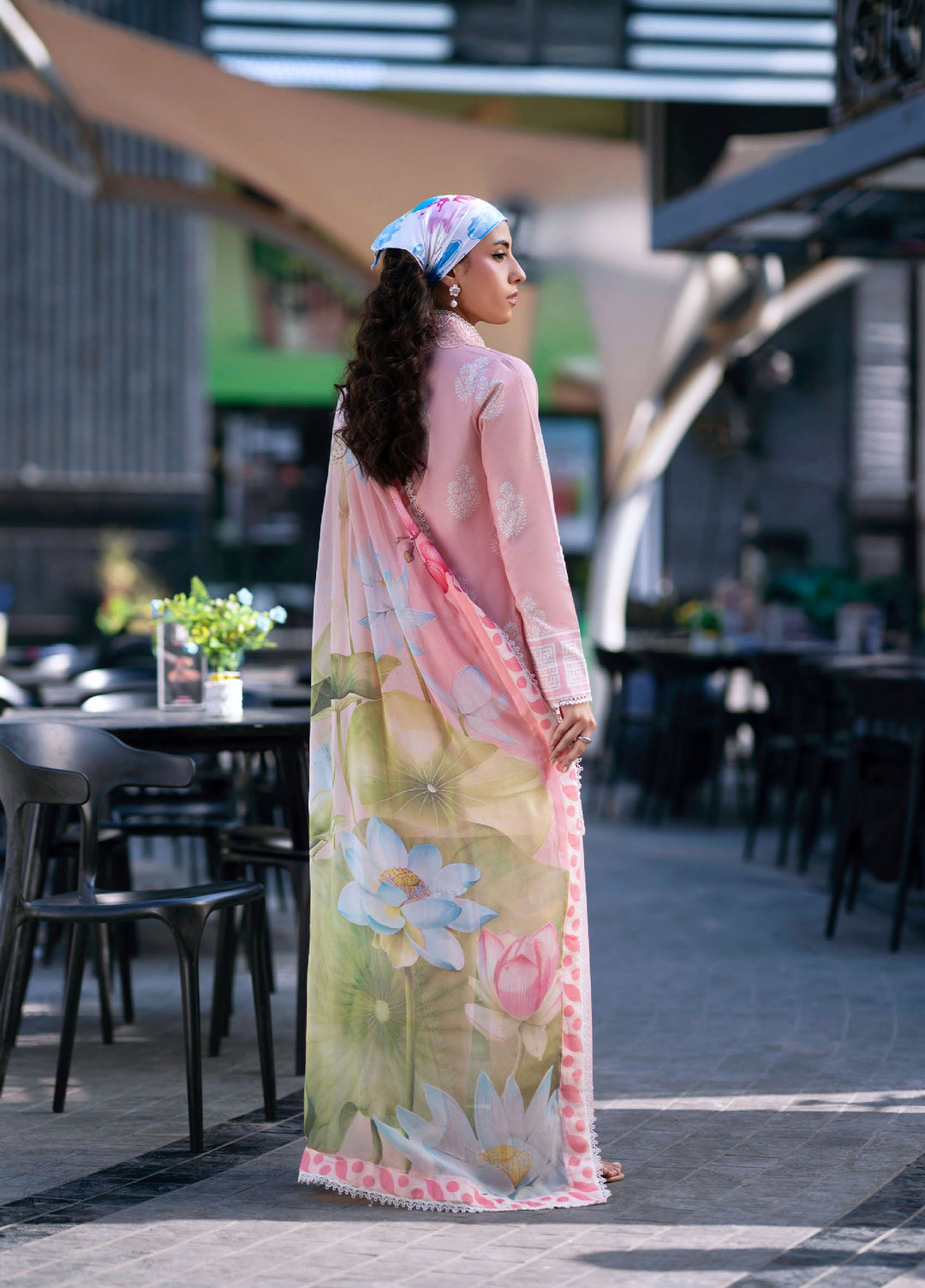 Broadway by Mahnur Unstitched Embroidered Lawn 3 Piece Suit MN26UB BW-008 - Summer Collection