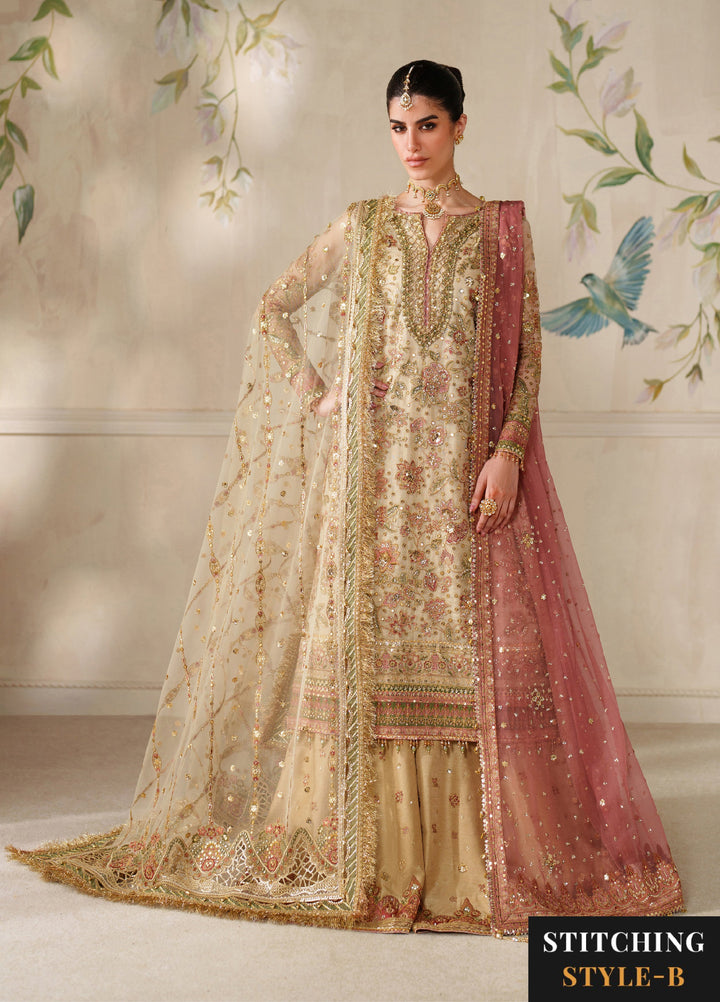 Chantelle by Baroque Unstitched Embroidered Organza 3 piece BQ25CF V14- D 02 - Formals Collection