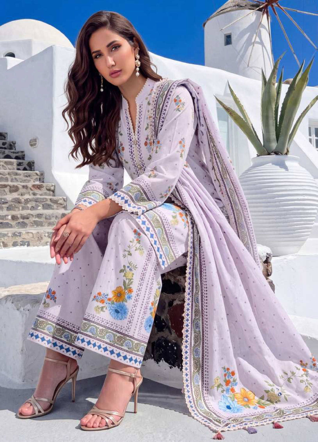 Coco Cords by Al Zohaib Unstitched Printed Lawn 3 Piece Suit AZ26UCL-10 - Casual Collection