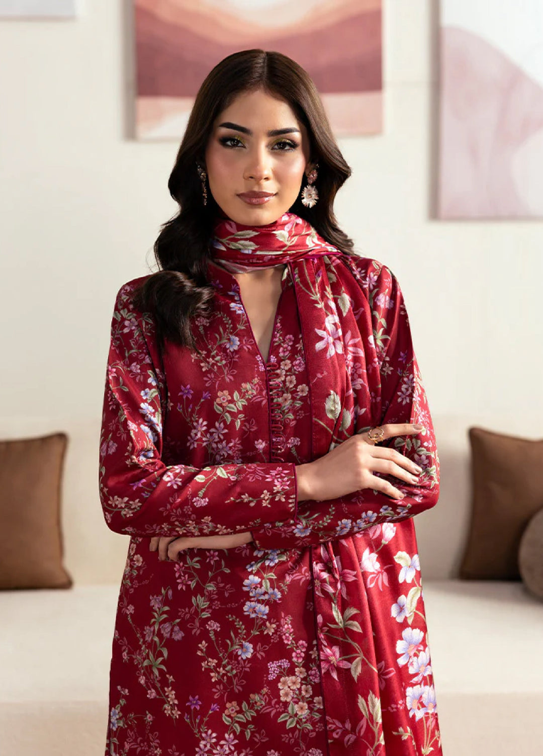 Basics by Gulaal Pret Embroidered Poly Lawn 3 Piece PL-06 Aster - Summer Collection