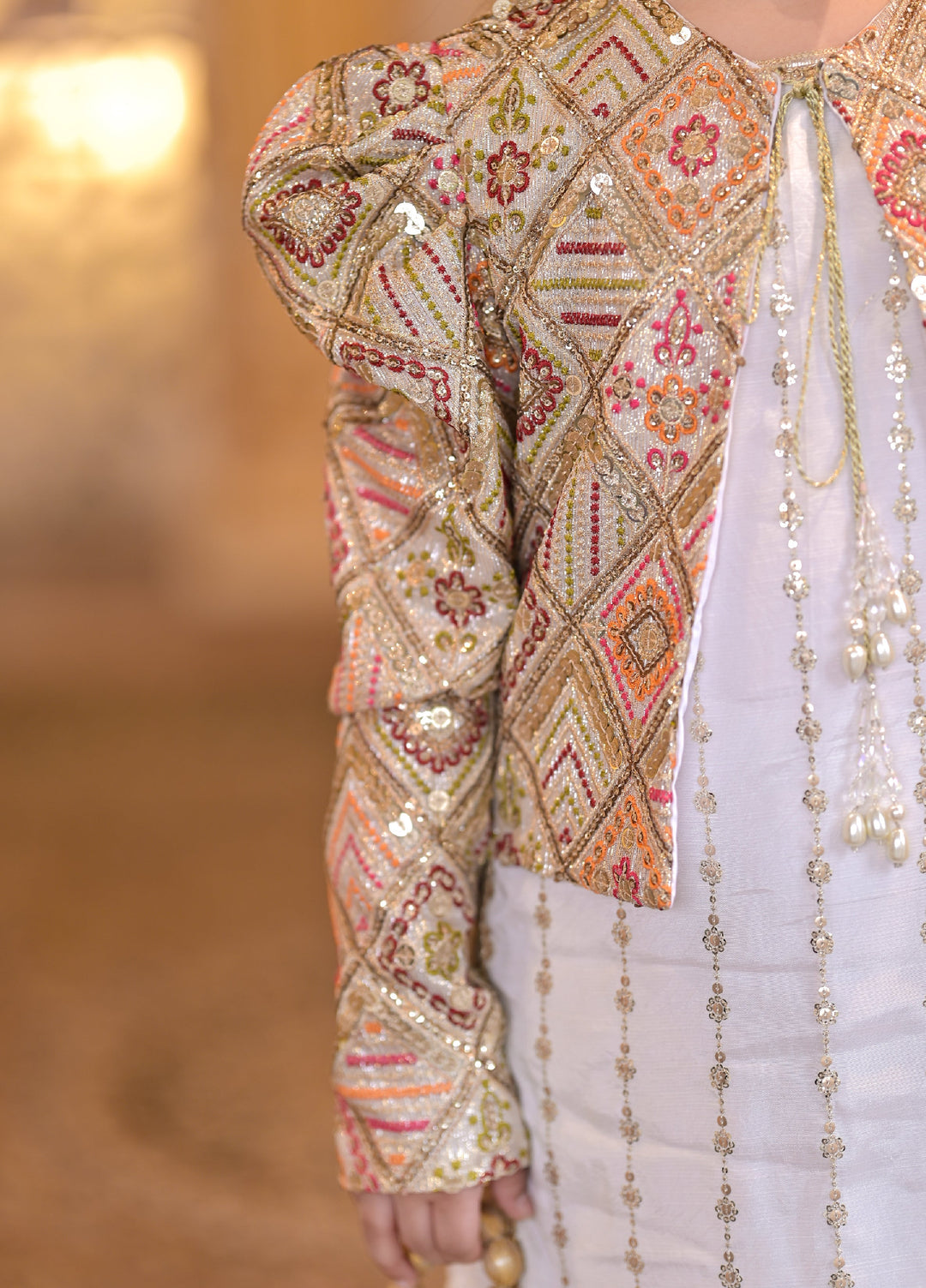 Andaz e Jahan by Qurratulain Saqib Pret kids Chiffon 3 Piece Chikankari Afreen Afreen - Wedding Collection