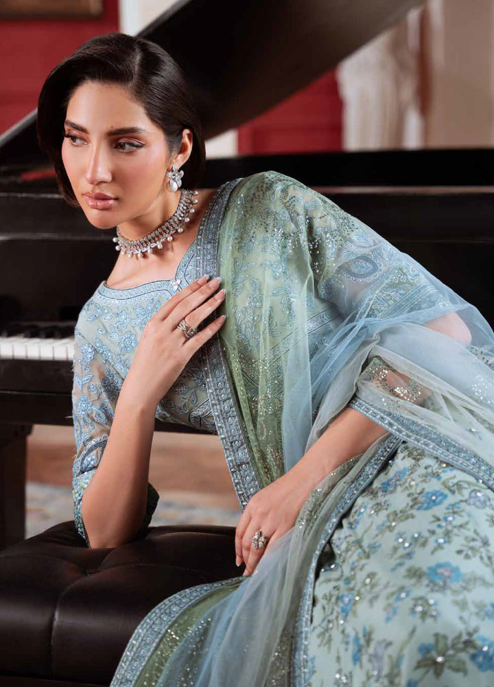 Amaya by Nureh Unstitched Embroidered Chiffon 4 Piece Suit NU26UCA AM-41 - Festive Collection