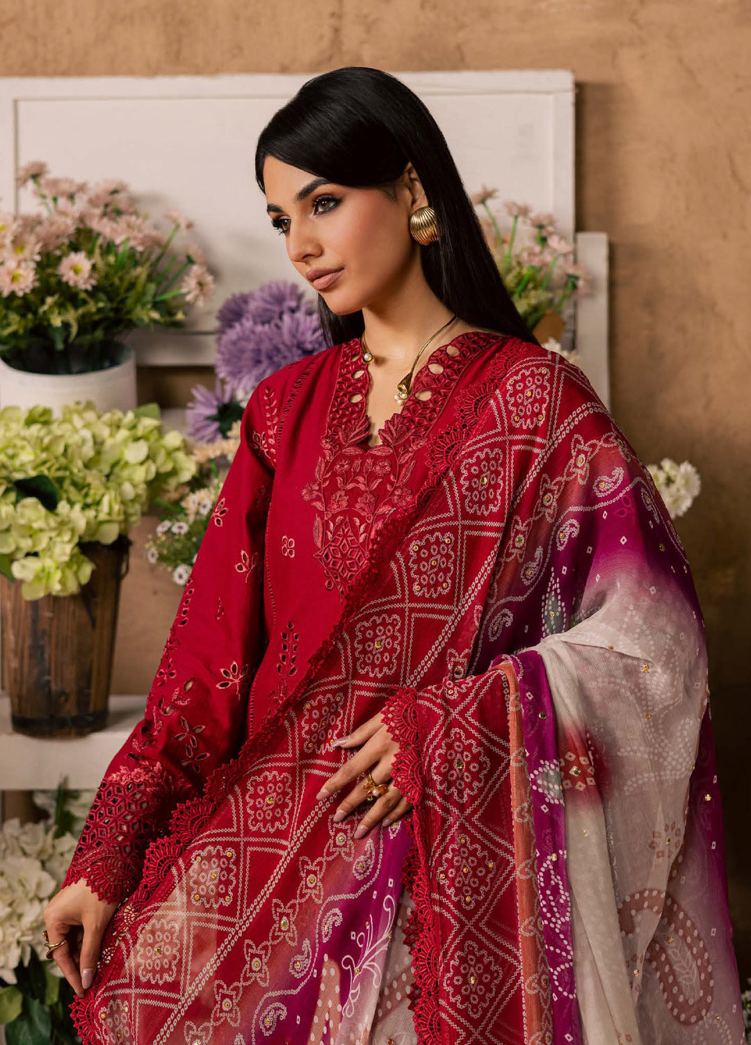 Bazar by Nureh Unstitched Embroidered Chikankari Lawn 3 Piece Suit NU26UBL NE-243 - Festive Collection