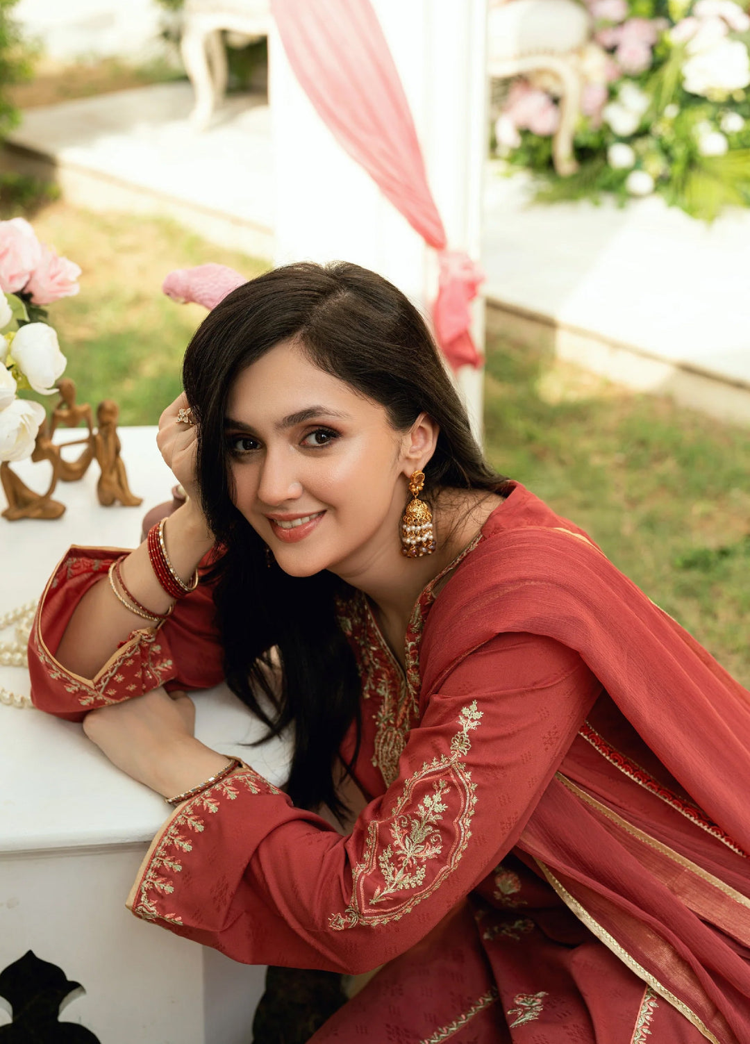 Omal by Komal Baat Paaki Women Dobby 3 Piece Pret Suit Mehrmah - Festive Collection