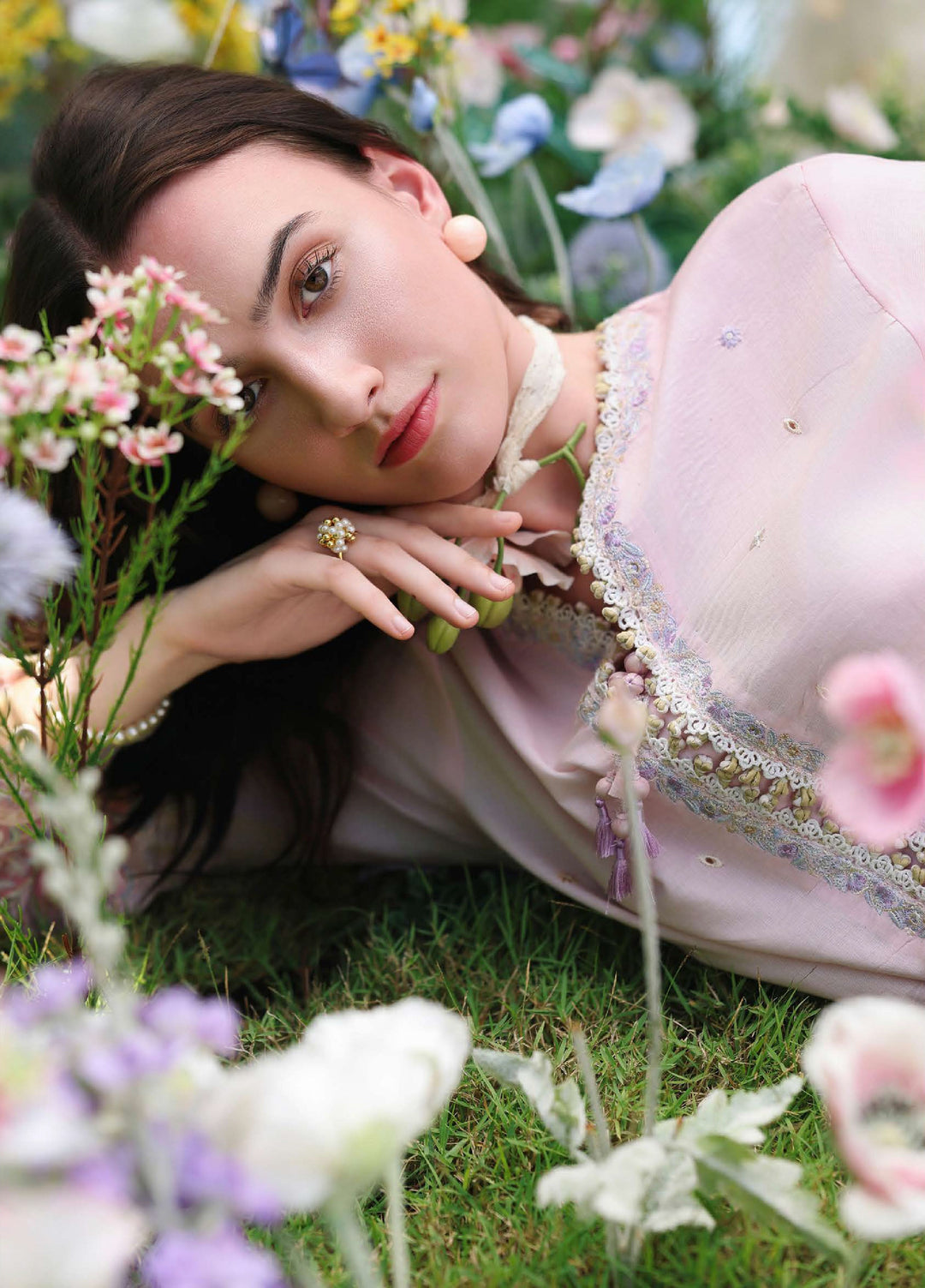 The Secret Garden by Mushq Unstitched Embroidered Lawn 3 Piece Suit MU26USG Enchanted Vine HUNSS260412 - Festive Collection